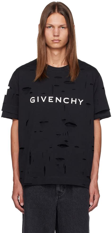 shirtdress givenchy|givenchy distressed t shirt.